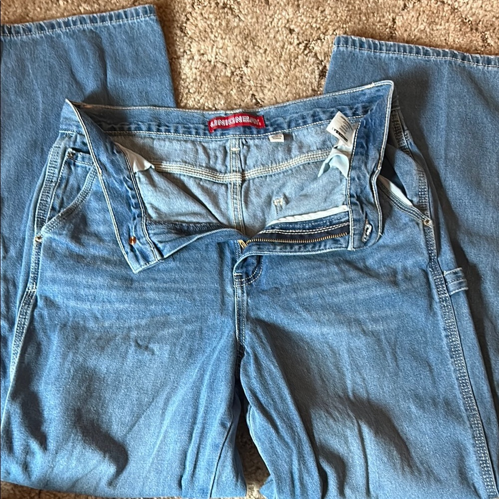 UNIONBAY Blue Denim Overalls Classic Style